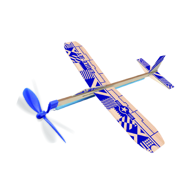 Eagle jet (12 Rubber Band Powered Glider)